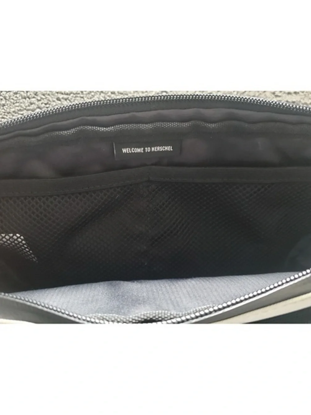Two-Tone Black & Cream Waist Bag